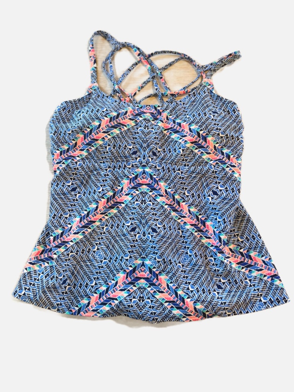 Island Escape Women’s Swimsuit Bathing Suit Tankini Western Bohemian Print 22W